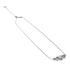 Gris | Argent sterling .925 | Collier fermoir infini verre sirène